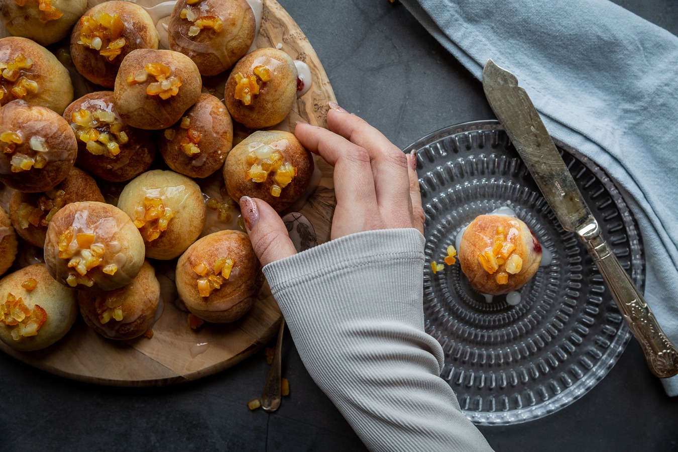 Baked Mini Pączki (doughnuts)