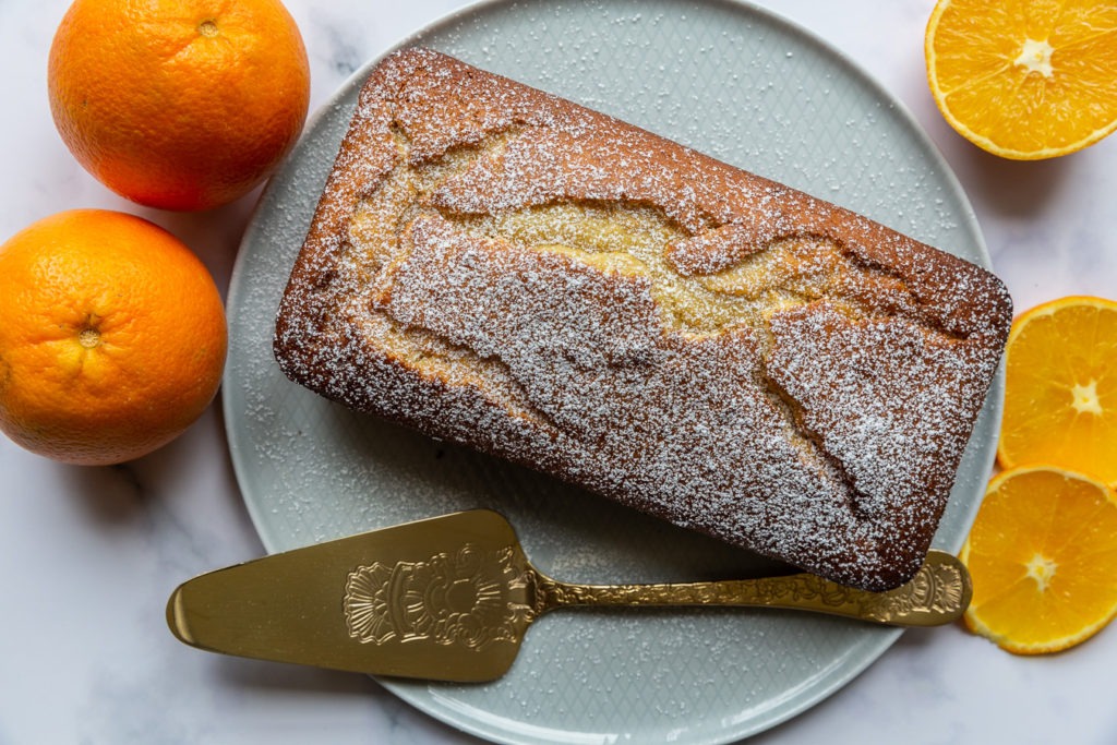 Orange Sponge Loaf Cake Delicious