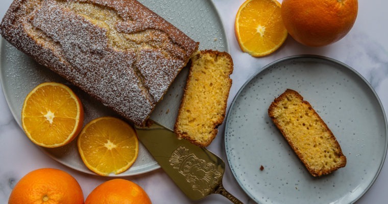 Orange Sponge Loaf Cake