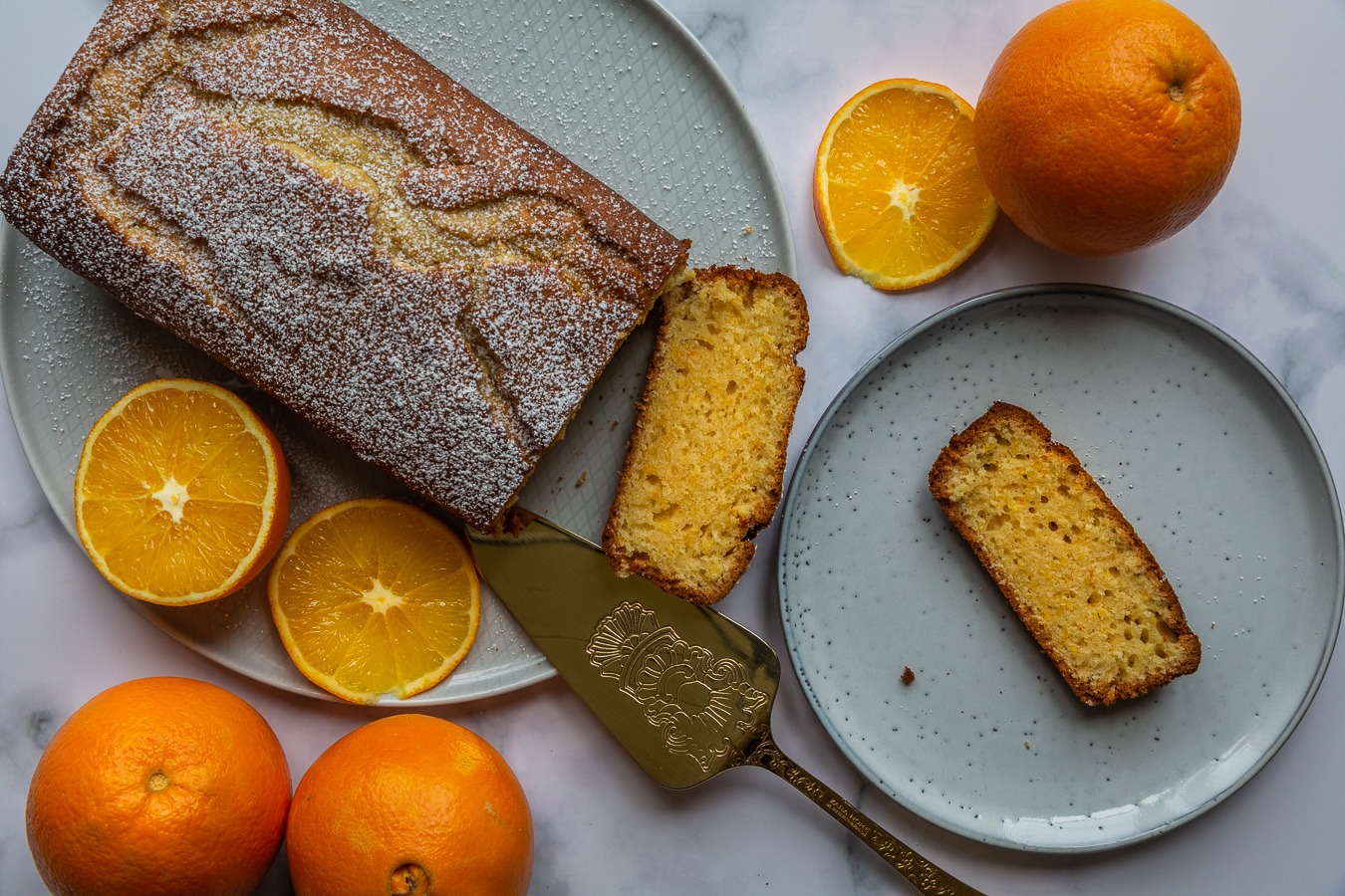 Orange Sponge Loaf Cake