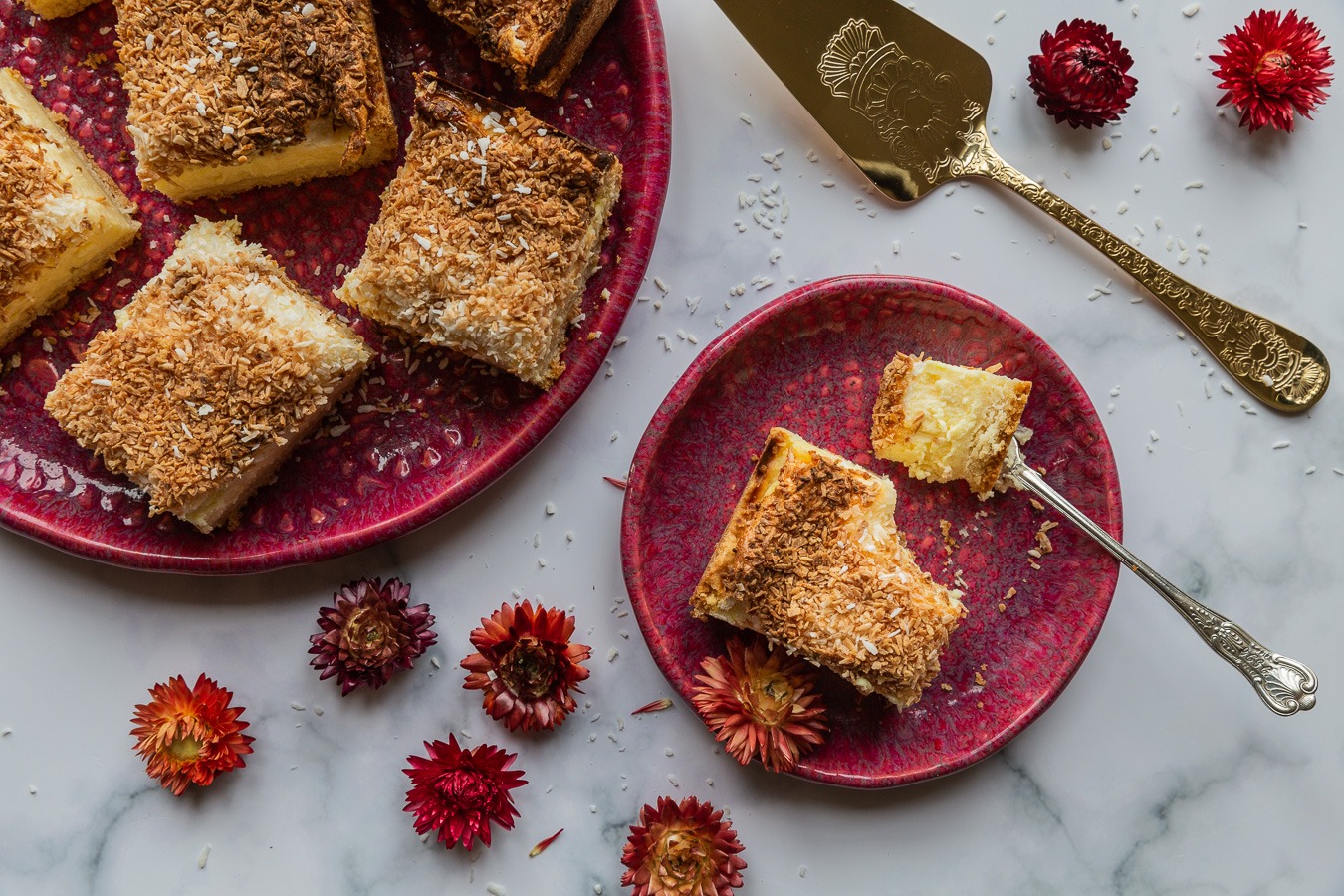 Nan’s Baked Cheesecake with Coconut